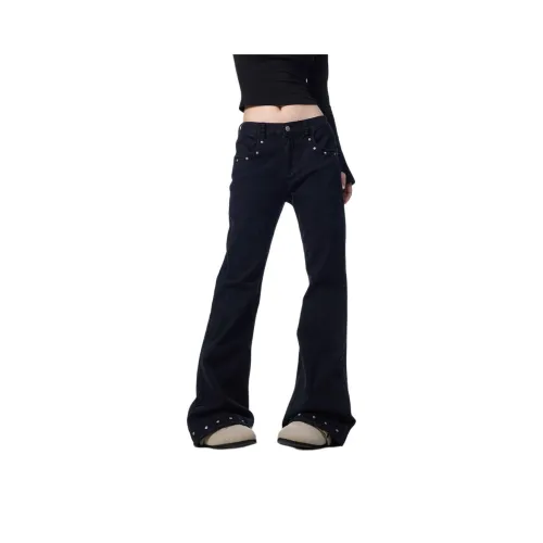 THE AIER Черные Унисекс Джинсы