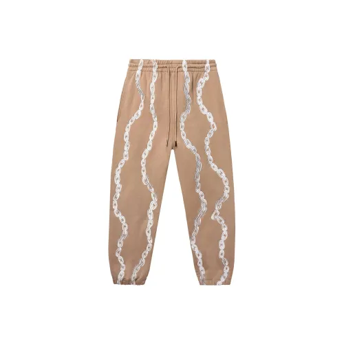 Revenge Вязаные Спортивные Штаны Мужские Коричневые