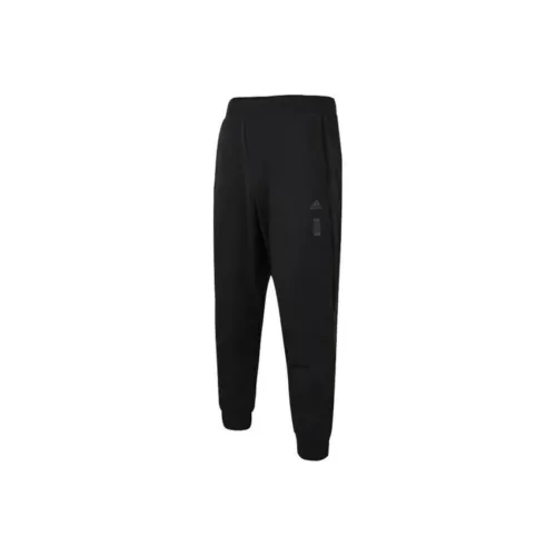 Adidas Черные Мужские Вязаные Тренировочные Штаны
