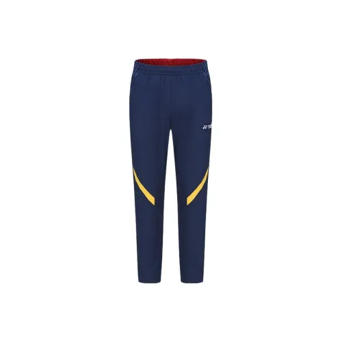 YONEX Темно-синие мужские вязаные тренировочные штаны