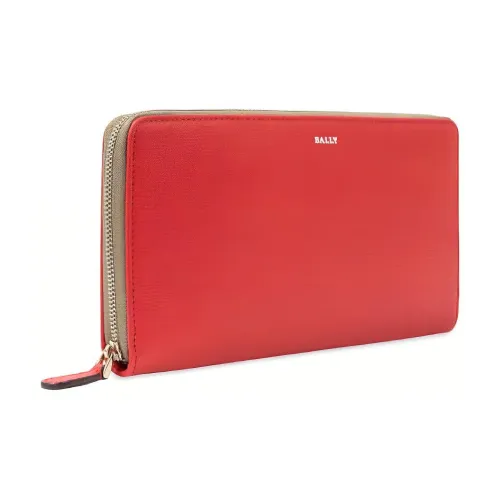 BALLY Натуральная кожа Кошелек Держатель для карт Женский Красный