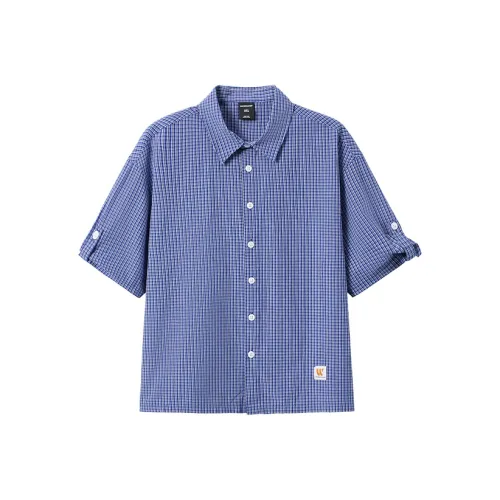 WAYNEXZAVIER Blue Men's Shirts WAYNEXZAVIER Синий Мужские Рубашки