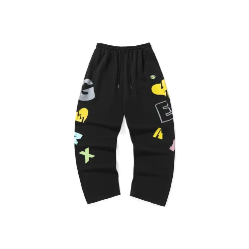 GENANX Повседневные брюки Унисекс Черный