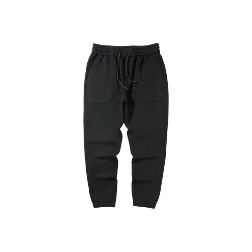 HLA Черный 74 Мужские Вязаные Спортивные Штаны