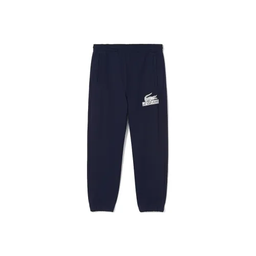 Вязаные тренировочные брюки LACOSTE Collaboration Мужские Темно-синие