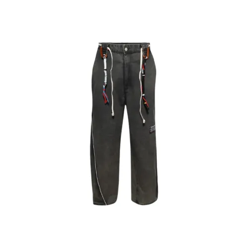 RIVINGTON Roi Rebis Черные Унисекс Джинсы