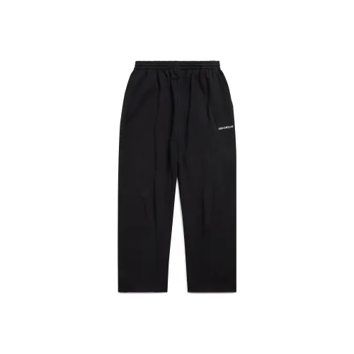 Balenciaga SS23 Вязаные Спортивные Штаны Стандартный Крой Унисекс Черные
