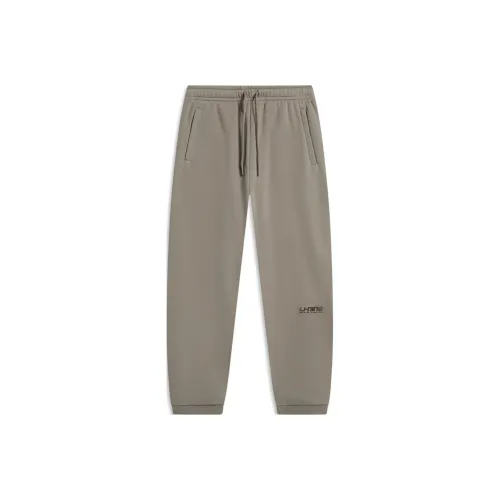 LINING Sports Fashion Collection Коричневый Каменный Коричневый Мужские Вязаные Тренировочные Штаны