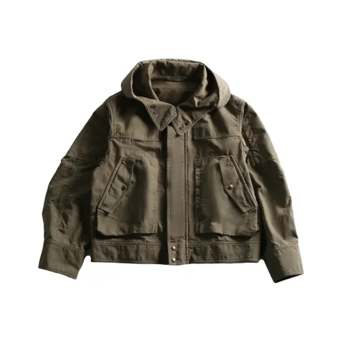 DRIES VAN NOTEN Зеленый Мужской Куртки