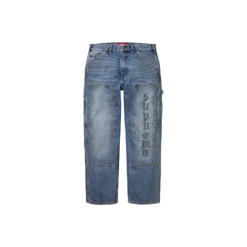 Supreme FW23 Fall Winter Collection FW23 WEEK13 Пейсли Шнурованные PAINTER Брюки Джинсы Унисекс