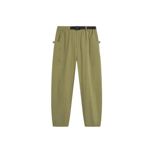 LINING Sports Life Collection Вязаные тренировочные штаны мужские цвет ящерица коричневый