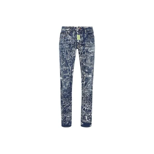 PHILIPP PLEIN Blue Men's Jeans PHILIPP PLEIN Синий Мужские Джинсы