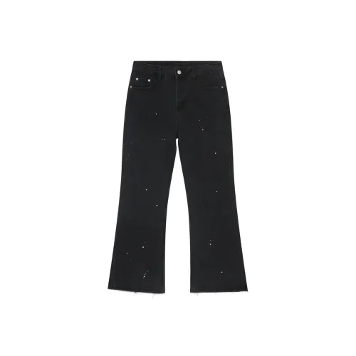 Voguo Relay Черные Унисекс Джинсы