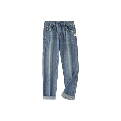 JUCY JUDY Джинсы Мужские Джинсовый Синий