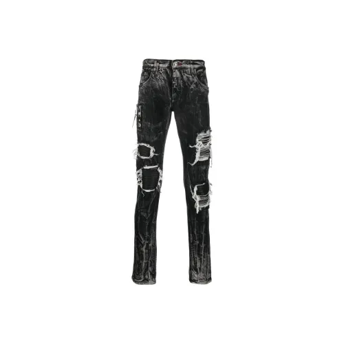 PHILIPP PLEIN Черные Мужские Джинсы