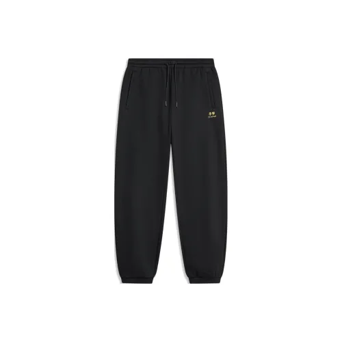 LINING Sports Life Collection Вязаные тренировочные брюки мужские черные