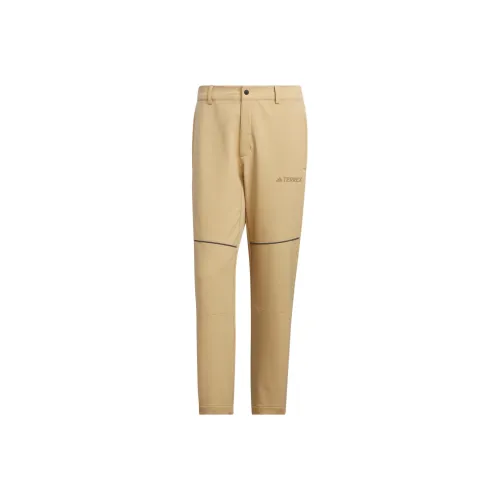 Adidas Khaki Мужские Вязаные Тренировочные Штаны