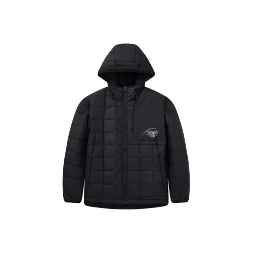 PEAK Хлопковый пуховик унисекс черного цвета