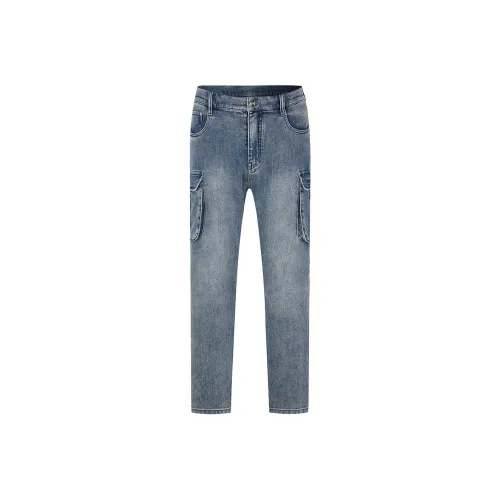 Cavalli Class Blue Men's Jeans Кэвали Класс Синий Мужские Джинсы