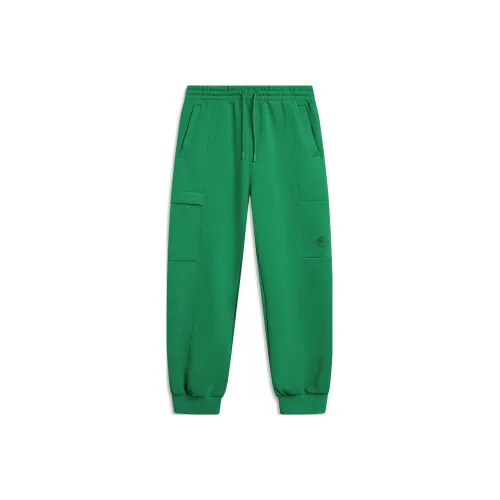 LINING x DAQIANSHIJIE LIANMINGKUAN Спортивная серия Вязаные тренировочные штаны Мужские Бирюзовый Зеленый