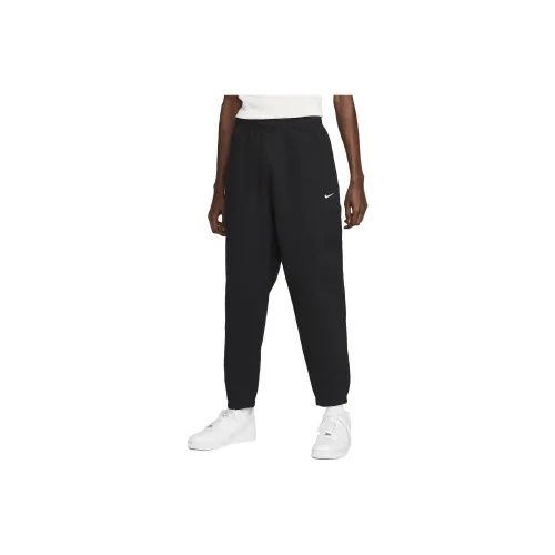 Nike Черные Мужские Вязаные Тренировочные Штаны