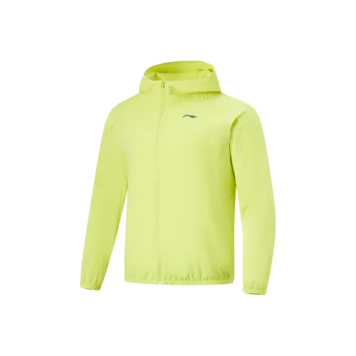 LINING Fitness Series Тренчкот Мужской Желтый Светлячок Зеленый