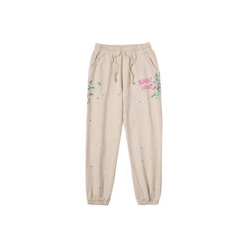 SSSAINT LOUIS Милкшейк Белый Унисекс Вязаные Тренировочные Брюки