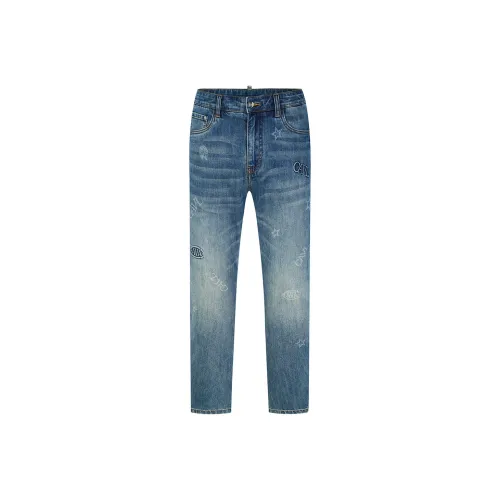 Cavalli Class Blue Men's Jeans Кэвали Класс Синий Мужские Джинсы