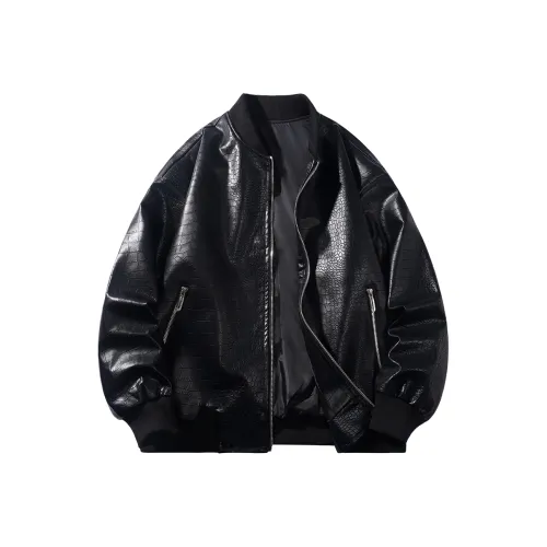 IGOI Кожа Куртка Унисекс Черный