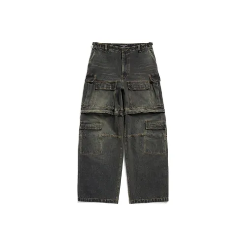 Balenciaga SS24 Джинсы Свободного кроя Унисекс Черные