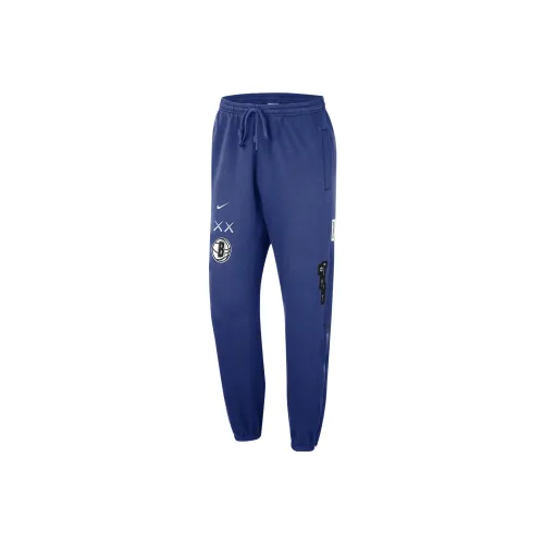 Nike x Nike Kaws NBA Стандартный Выпуск Городской Edition Вязаные Тренировочные Штаны Мужские Rush Синий