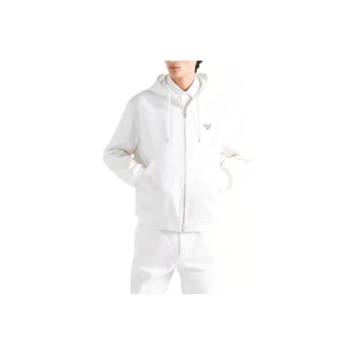 PRADA SS24 Куртки и Пальто Мужской Белый