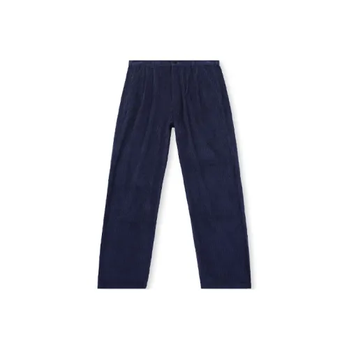 Brain Dead FW21 Прямой крой Брюки Повседневные Мужские Синий