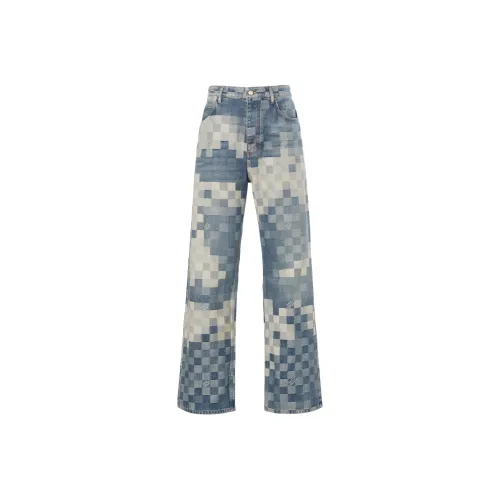 LOUIS VUITTON SS24 Джинсы Мужские Синие