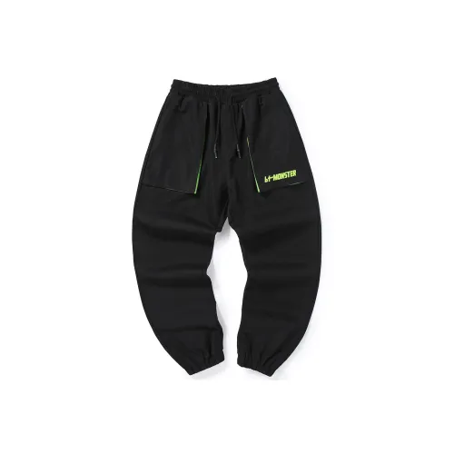 BIRDTALK Черные Унисекс Вязаные Тренировочные Брюки