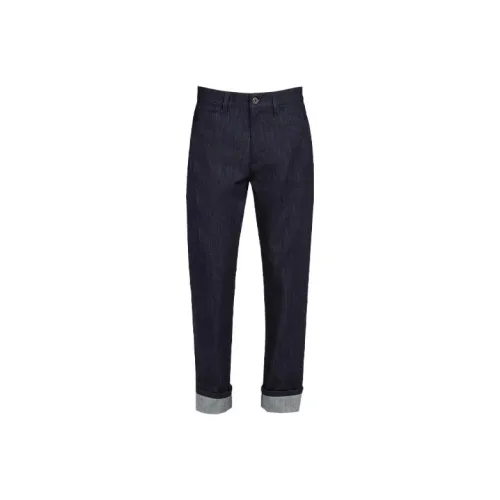 Ferragamo Blue Men's Jeans Феррагамо Синий Мужские Джинсы