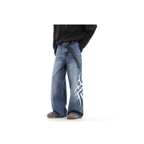 TREND ST Джинсы Унисекс Деним Синий