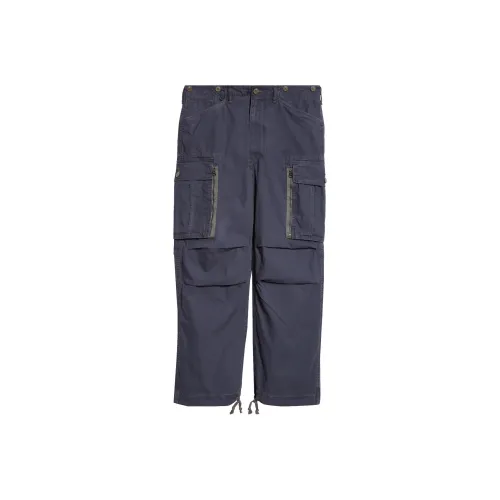 DOUBLE RL Карго Брюки Мужские Морской Синий