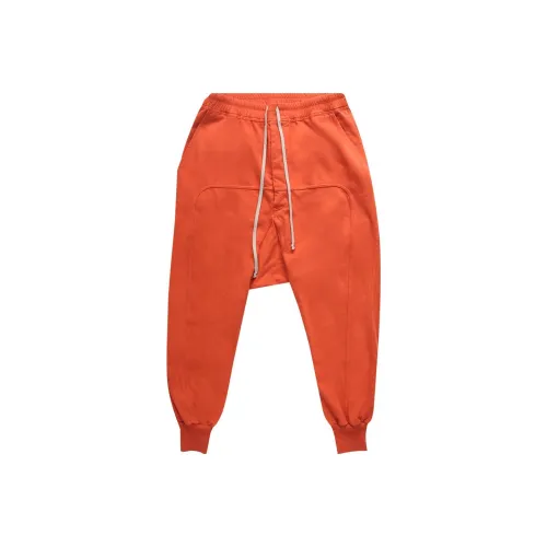 Rick Owens DRKSHDW Orange Men's Knitted Training Pants Rick Owens DRKSHDW Оранжевые мужские вязаные спортивные брюки