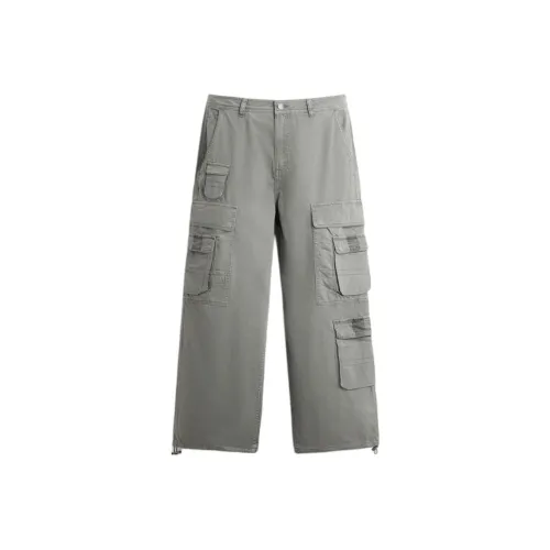 ZARA Pearl Gray Мужские Карго Брюки