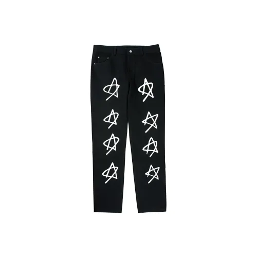 Discover Mental Club Черные Мужские Повседневные Штаны