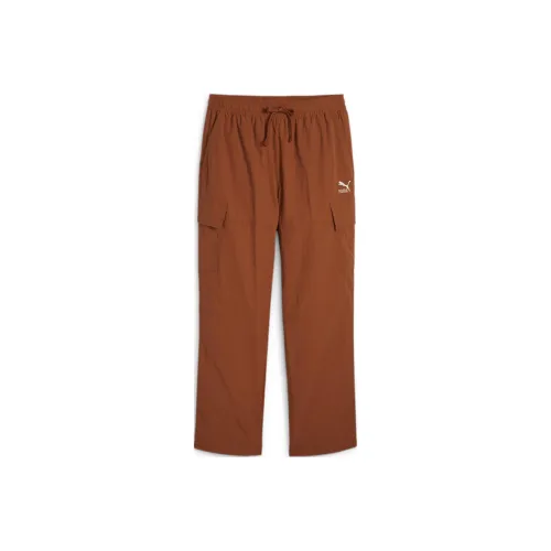 PUMA CLASSICS Cargo Woven Pants Вязаные Тренировочные брюки Мужской Кофе