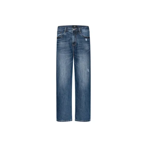 SEPTWOLVES Джинсы Мужские Средне-синие