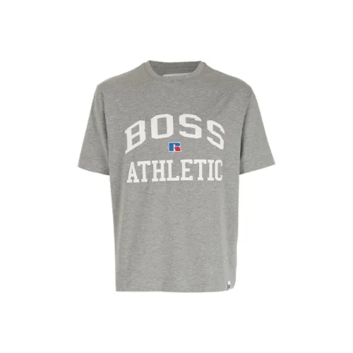 Hugo Boss Серые Мужские T-Рубашки