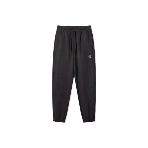 Cabbeen Черные Мужские Вязаные Спортивные Штаны