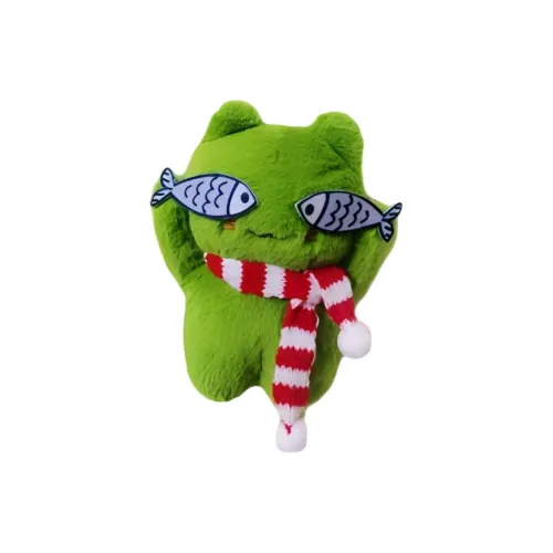 JIUJI Милый Застенчивый Рыбка Кошка Рюкзак Украшение Куклы Плюшевый Брелок 12 см Высота