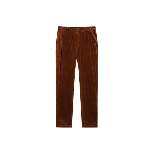 DAVID NAMAN Повседневные брюки Мужские Оранжевые