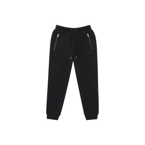 TEAM WANG Черные Унисекс Вязаные Тренировочные Брюки
