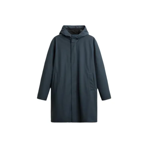 ZARA Морской синий Мужской Парки