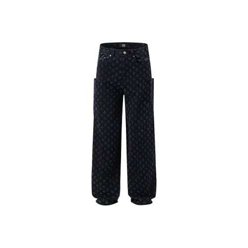 GTRG Черные Унисекс Джинсы